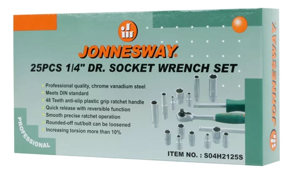 Juego Dados 1/4 25pcs Metrico Jonnesway - Imagen 4