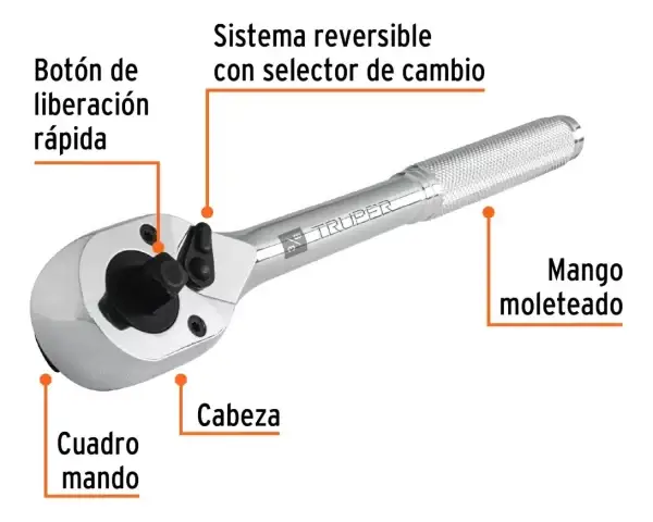 Chicharra Doble 3/8 Y 1/2 Truper - Imagen 2