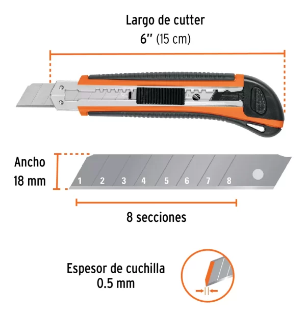 Cuchillo Cartonero Truper Cut-6x - Imagen 3