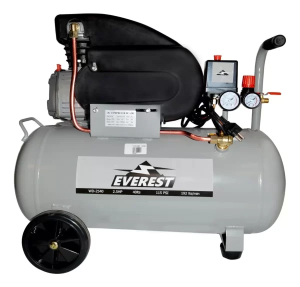 Compresor Aire 24lts 2hp Everest