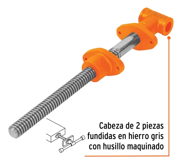 Prensa Carpintero Tornillo 40cm Truper - Imagen 2