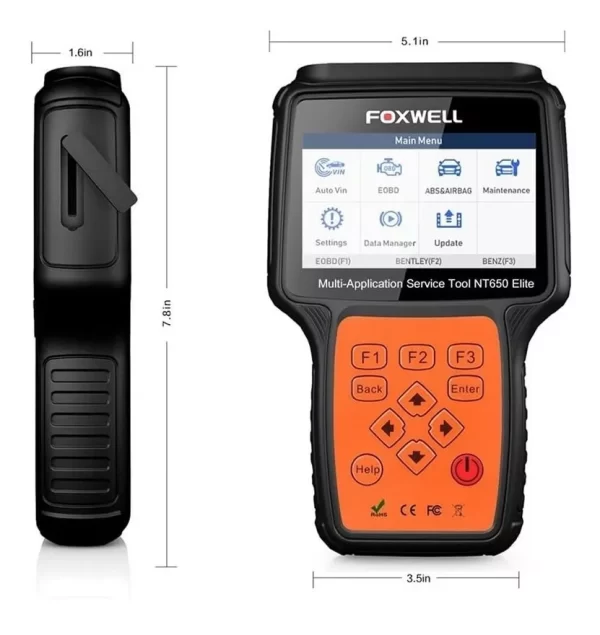 Scanner Automotriz Multimarca Foxwell Nt650 Elite - Imagen 3