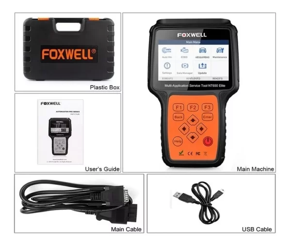 Scanner Automotriz Multimarca Foxwell Nt650 Elite